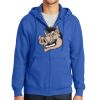Tall Essential Fleece Full Zip Hooded Sweatshirt Thumbnail