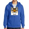 Tall Essential Fleece Full Zip Hooded Sweatshirt Thumbnail
