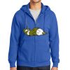 Tall Essential Fleece Full Zip Hooded Sweatshirt Thumbnail