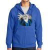 Tall Essential Fleece Full Zip Hooded Sweatshirt Thumbnail