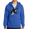 Tall Essential Fleece Full Zip Hooded Sweatshirt Thumbnail