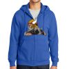Tall Essential Fleece Full Zip Hooded Sweatshirt Thumbnail