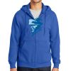 Tall Essential Fleece Full Zip Hooded Sweatshirt Thumbnail