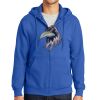Tall Essential Fleece Full Zip Hooded Sweatshirt Thumbnail