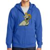 Tall Essential Fleece Full Zip Hooded Sweatshirt Thumbnail