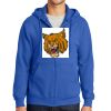 Tall Essential Fleece Full Zip Hooded Sweatshirt Thumbnail