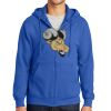 Tall Essential Fleece Full Zip Hooded Sweatshirt Thumbnail