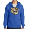 Tall Essential Fleece Full Zip Hooded Sweatshirt Thumbnail