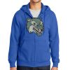 Tall Essential Fleece Full Zip Hooded Sweatshirt Thumbnail