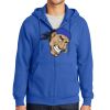 Tall Essential Fleece Full Zip Hooded Sweatshirt Thumbnail