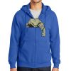 Tall Essential Fleece Full Zip Hooded Sweatshirt Thumbnail