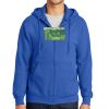 Tall Essential Fleece Full Zip Hooded Sweatshirt Thumbnail