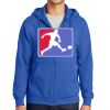 Tall Essential Fleece Full Zip Hooded Sweatshirt Thumbnail