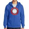 Tall Essential Fleece Full Zip Hooded Sweatshirt Thumbnail
