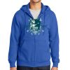 Tall Essential Fleece Full Zip Hooded Sweatshirt Thumbnail