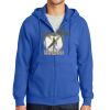 Tall Essential Fleece Full Zip Hooded Sweatshirt Thumbnail