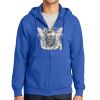 Tall Essential Fleece Full Zip Hooded Sweatshirt Thumbnail