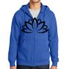 Tall Essential Fleece Full Zip Hooded Sweatshirt Thumbnail