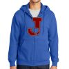 Tall Essential Fleece Full Zip Hooded Sweatshirt Thumbnail