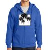 Tall Essential Fleece Full Zip Hooded Sweatshirt Thumbnail