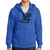 Tall Essential Fleece Full Zip Hooded Sweatshirt Thumbnail