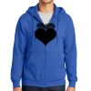 Tall Essential Fleece Full Zip Hooded Sweatshirt Thumbnail