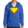 Tall Essential Fleece Full Zip Hooded Sweatshirt Thumbnail