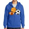 Tall Essential Fleece Full Zip Hooded Sweatshirt Thumbnail