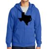 Tall Essential Fleece Full Zip Hooded Sweatshirt Thumbnail