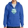 Tall Essential Fleece Full Zip Hooded Sweatshirt Thumbnail