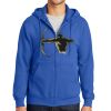 Tall Essential Fleece Full Zip Hooded Sweatshirt Thumbnail