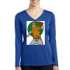 Women's Long Sleeve PosiCharge ® Competitor V Neck Tee Thumbnail