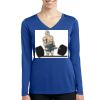 Women's Long Sleeve PosiCharge ® Competitor V Neck Tee Thumbnail
