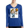 Women's Long Sleeve PosiCharge ® Competitor V Neck Tee Thumbnail