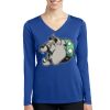 Women's Long Sleeve PosiCharge ® Competitor V Neck Tee Thumbnail