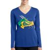 Women's Long Sleeve PosiCharge ® Competitor V Neck Tee Thumbnail