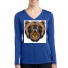 Women's Long Sleeve PosiCharge ® Competitor V Neck Tee Thumbnail