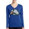 Women's Long Sleeve PosiCharge ® Competitor V Neck Tee Thumbnail