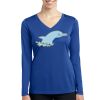 Women's Long Sleeve PosiCharge ® Competitor V Neck Tee Thumbnail