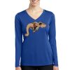 Women's Long Sleeve PosiCharge ® Competitor V Neck Tee Thumbnail