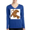 Women's Long Sleeve PosiCharge ® Competitor V Neck Tee Thumbnail