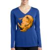 Women's Long Sleeve PosiCharge ® Competitor V Neck Tee Thumbnail