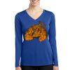 Women's Long Sleeve PosiCharge ® Competitor V Neck Tee Thumbnail