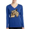 Women's Long Sleeve PosiCharge ® Competitor V Neck Tee Thumbnail