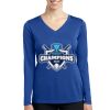 Women's Long Sleeve PosiCharge ® Competitor V Neck Tee Thumbnail