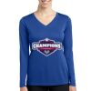Women's Long Sleeve PosiCharge ® Competitor V Neck Tee Thumbnail