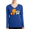 Women's Long Sleeve PosiCharge ® Competitor V Neck Tee Thumbnail