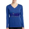 Women's Long Sleeve PosiCharge ® Competitor V Neck Tee Thumbnail