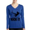 Women's Long Sleeve PosiCharge ® Competitor V Neck Tee Thumbnail