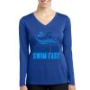 Women's Long Sleeve PosiCharge ® Competitor V Neck Tee Thumbnail